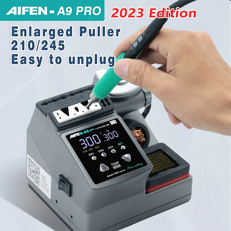 AIFEN A9PRO Soldering Station Compatible SUGON Soldering Iron Tip 210/245/115 Handle Control Temperature Welding Rework Station - Image 4