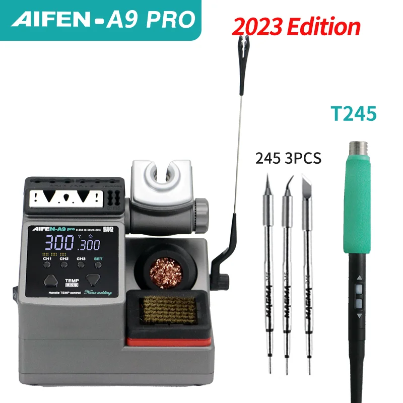 AIFEN A9PRO Soldering Station Compatible SUGON Soldering Iron Tip 210/245/115 Handle Control Temperature Welding Rework Station - Image 8