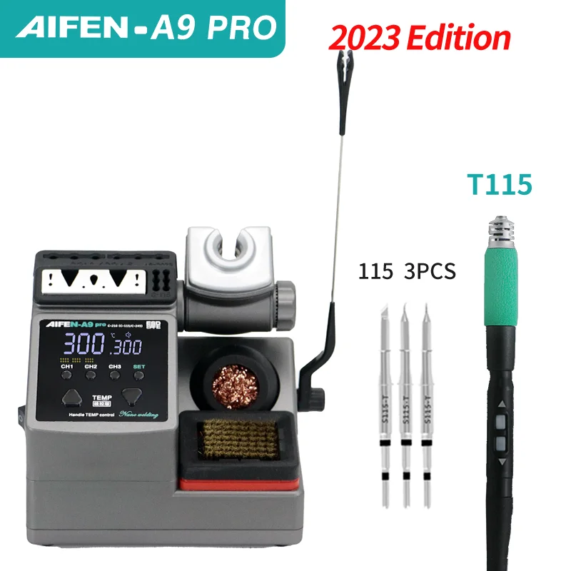 AIFEN A9PRO Soldering Station Compatible SUGON Soldering Iron Tip 210/245/115 Handle Control Temperature Welding Rework Station - Image 9