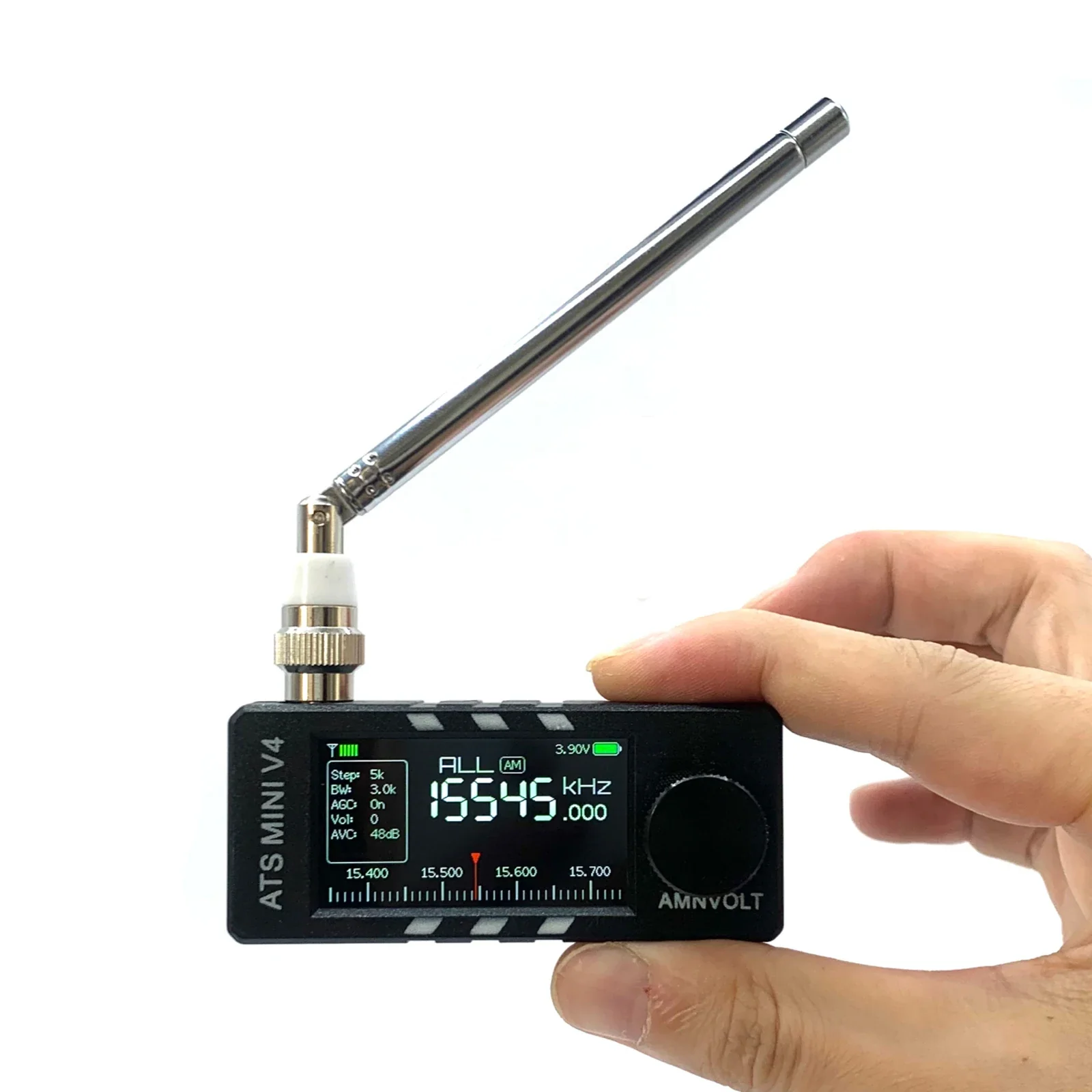 AMNVOLT V4 ATS MINI Radio with Headphone Amplifier LSB USB Transistor Pocket Radios Si4732 DSP Radio for Indoor Outdoor - Image 5