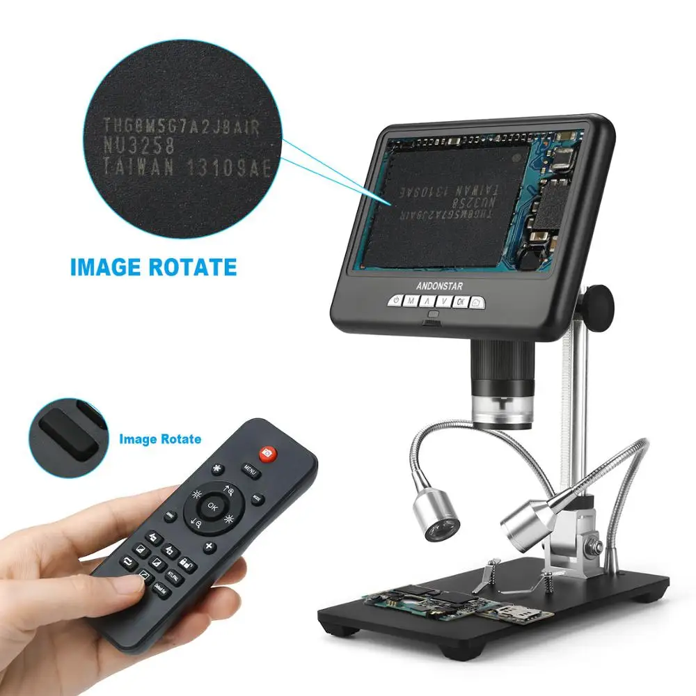 Andonstar AD207S HDMI Digital Microscope for PCB Soldering Long Object Distance for PCB/SMD Phone Repair Tool with Image Rotate - Image 3
