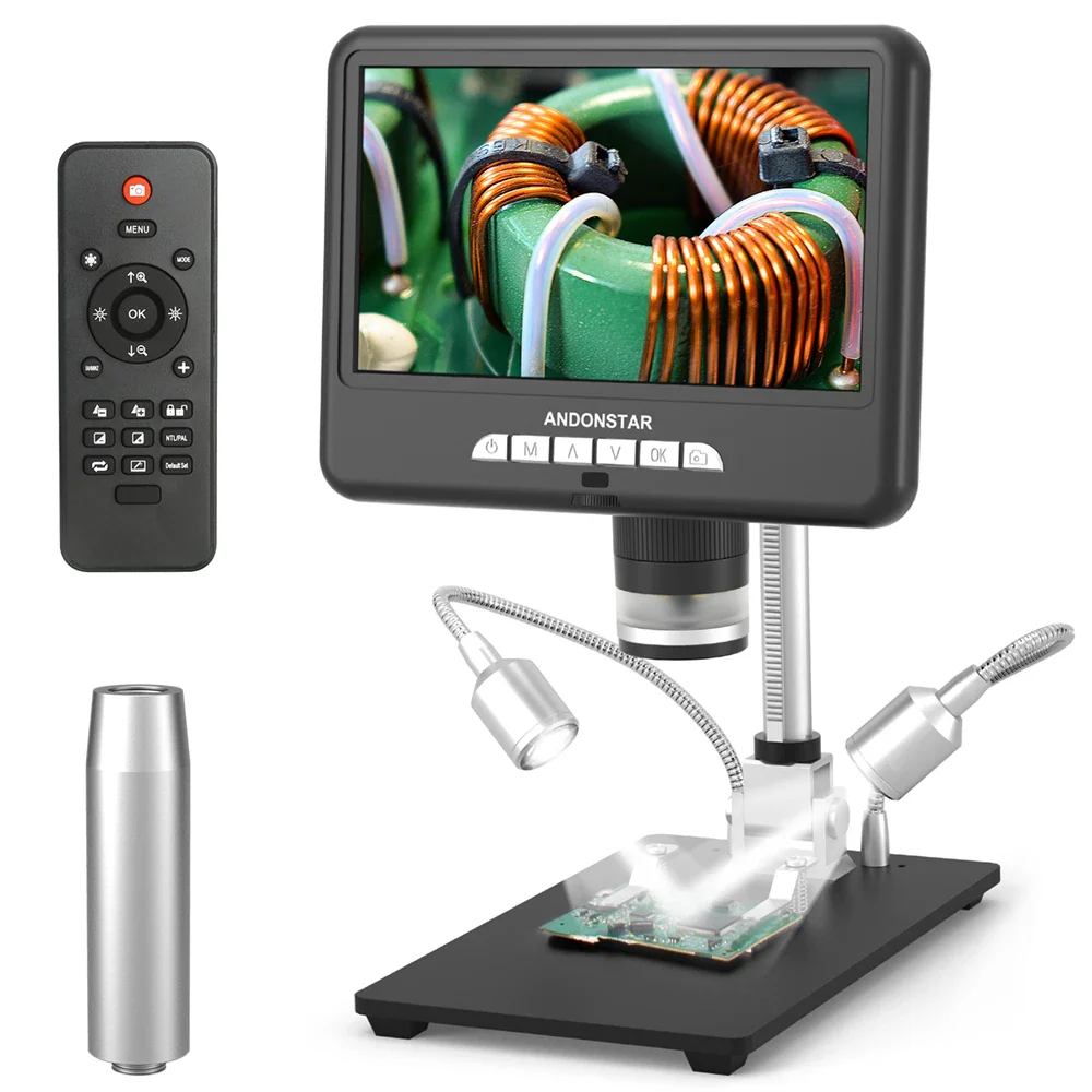 Andonstar AD207S HDMI Digital Microscope for PCB Soldering Long Object Distance for PCB/SMD Phone Repair Tool with Image Rotate - Image 7
