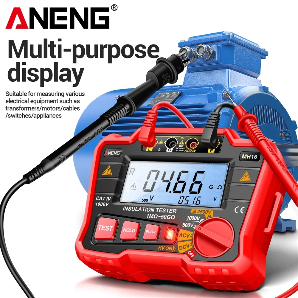ANENG MH16 Ohm Tester Digital Multimeter Megometro Insulation Earth High Voltage Resistance Meter Tester Megohmmeter Tool ﻿ - Image 3