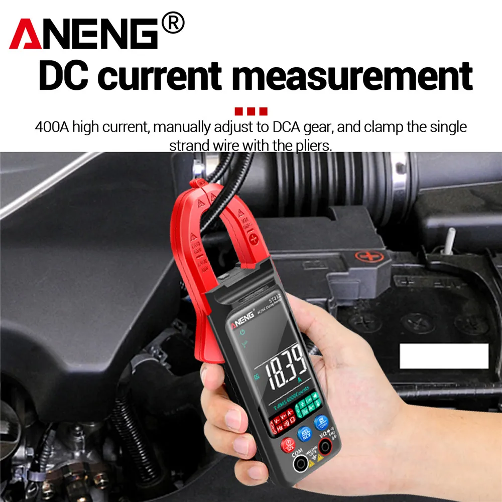 ANENG ST212 Digital Clamp Meter Multimeter 6000 Counts DC/AC Current 400A Amp Multimeter Large Voltage Car Hz NCV Ohm Tester - Image 5