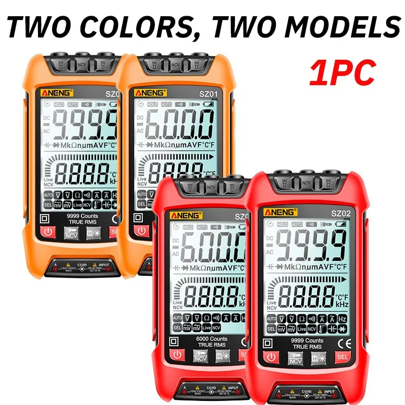 ANENG SZ02 Smart Digital Multimeter Handheld Multifunctional High Precision Electrician Maintenance Instrumen Temp Resistan - Image 3