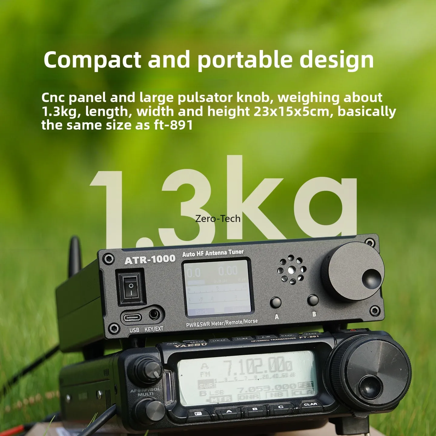 ATR-1000 1000W 1.8-30MHz Automatic Antenna Tuner HF Shortwave Radio Tuner w/ WIFI Smart Remote Control For YAESU ICOM Kenwood - Image 4