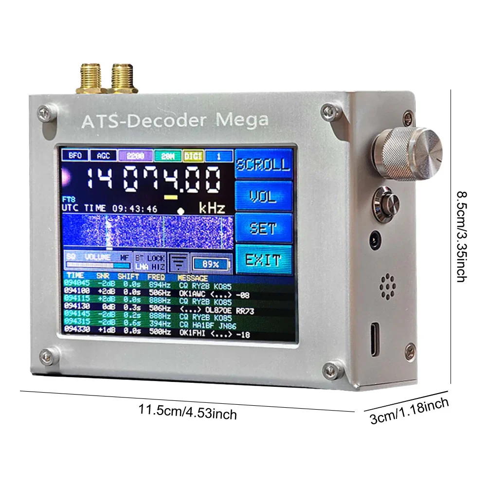 ATS-Decoder Radio Receiver FM RDS AM LW MW SW SSB DSP Si4732 Portable Shortwave Radio Receiver 4inch Touch Screen WiFi Function - Image 6