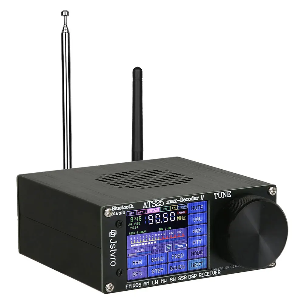 ATS25 Max Decoder II Bluetooth Version Second Generation Full Radio Receiver FM SW SSB MW LW Receiver 2.4-inch Touch Screen 2024 Registered Version - Image 6