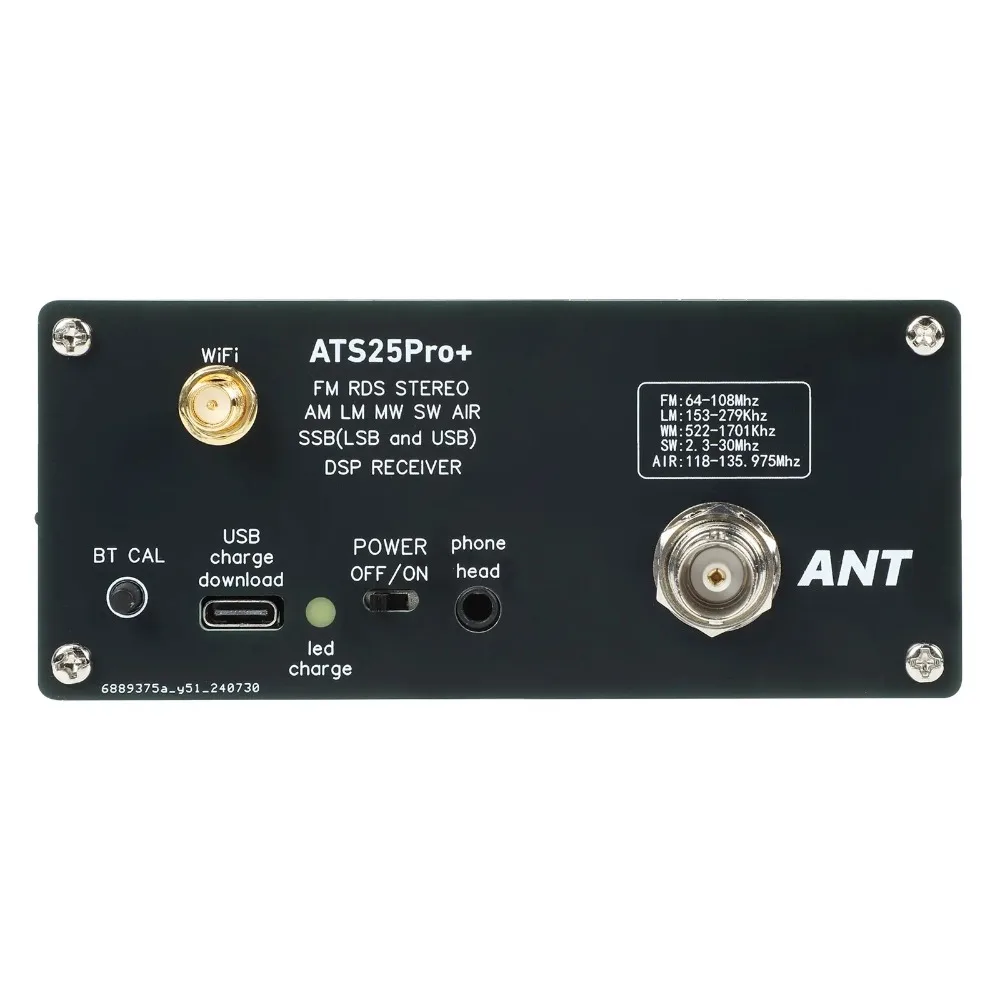 ATS25 Pro+  firmware 4.2 Bluetooth Wifi AIR band  118M-135.975MHz FM SW SSB MW LW AIR SDR Receiver Aviation Band Receiver SI5351 - Image 6