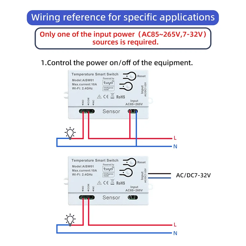 B29C-Smart Tuya Wifi Temperature And Humidity Sensor Switch With External Probe For Reliable Monitoring - Image 4
