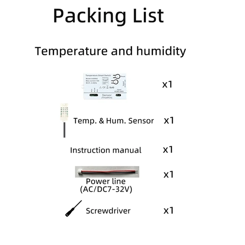 B29C-Smart Tuya Wifi Temperature And Humidity Sensor Switch With External Probe For Reliable Monitoring - Image 6