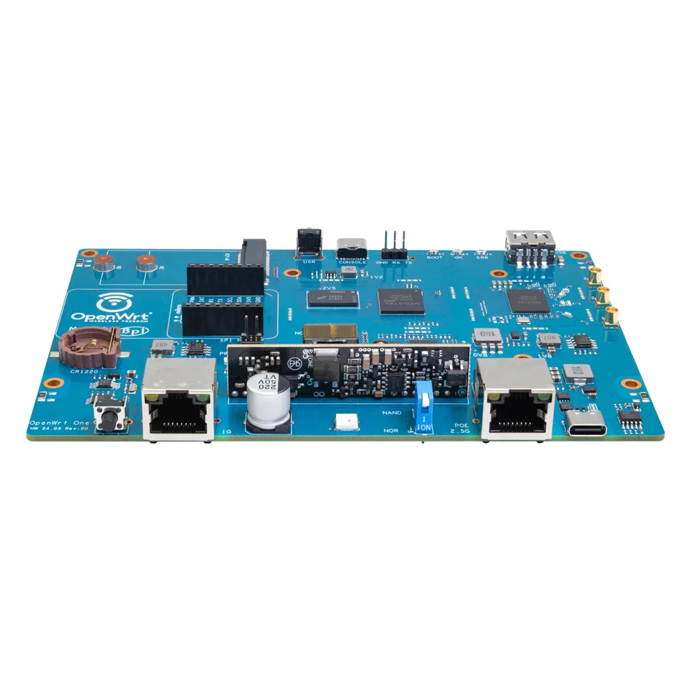Banana Pi OpenWrt One Router Board MediaTek MT7981B Development Board Dual-band WiFI 6 Via MediaTek MT7976C 2.5GbE RJ45 Port - Image 2