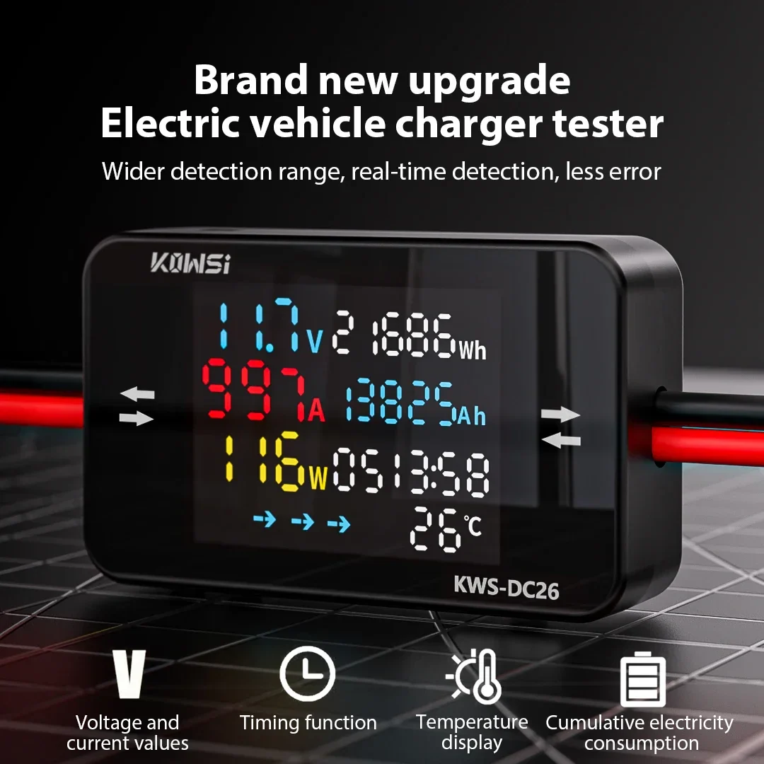 Battery Charging Tester Voltmeter Ammeter DC8-80V Voltage Current Power Test XT60 XT90 Interface For Electric Vehicle Motorcycle - Image 3