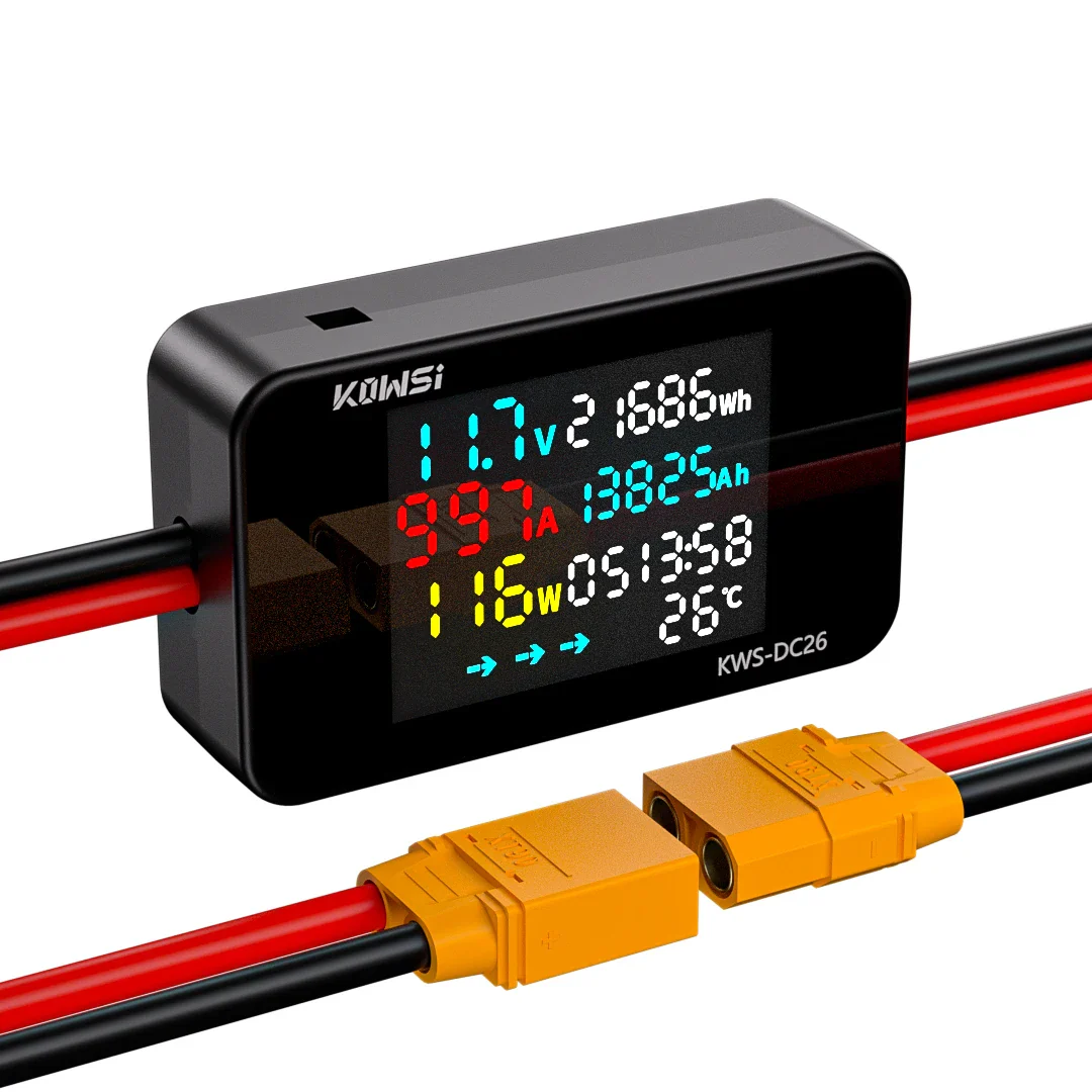 Battery Charging Tester Voltmeter Ammeter DC8-80V Voltage Current Power Test XT60 XT90 Interface For Electric Vehicle Motorcycle - Image 6
