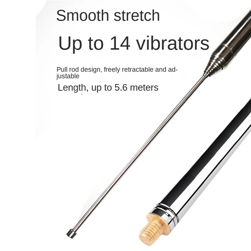 BD7IBI 5.2M Stainless Steel Whip Antenna Pull Rod for HF Radio Positive V Antenna GP Antenna DIY M10 Interface Antenna - Image 4
