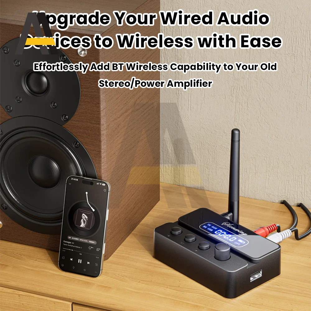 Bluetooth 5.3 Audio Transmitter Receiver S3 2-in-1 HiFi Wireless Adapter With Lossless Digital Audio For Home Theater System - Image 4
