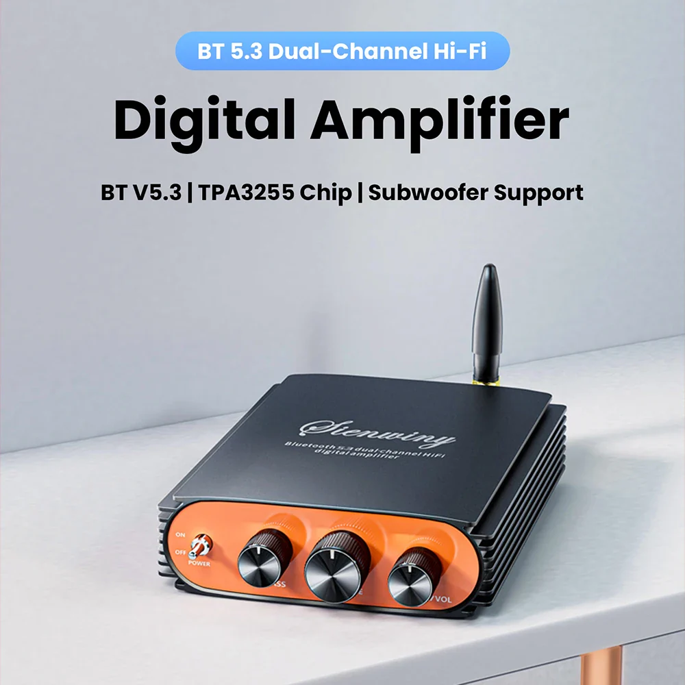 Bluetooth 5.3 HiFi Power Amplifier TPA3255 Chip 600W Dual Channel DSP Sound Tuning for Home Theater/Car Audio - Image 5