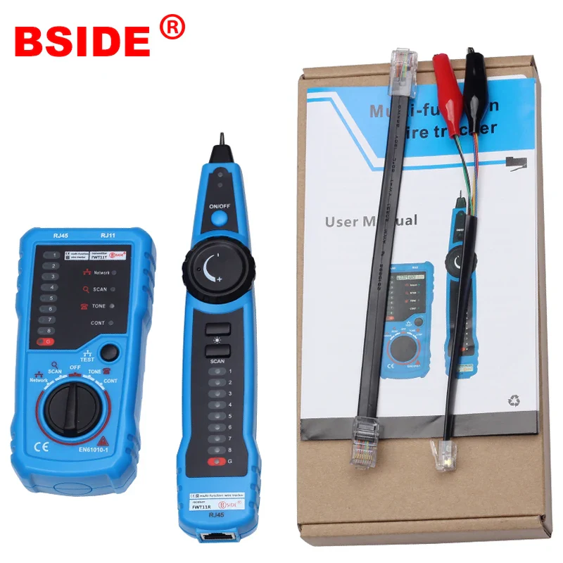 BSIDE FWT11 Network Cable Tracker Wire Tester RJ11 RJ45 Cat5Cat6 Ethernet LAN Detector Line Finder Telephone Wire Tracker Finder - Image 7