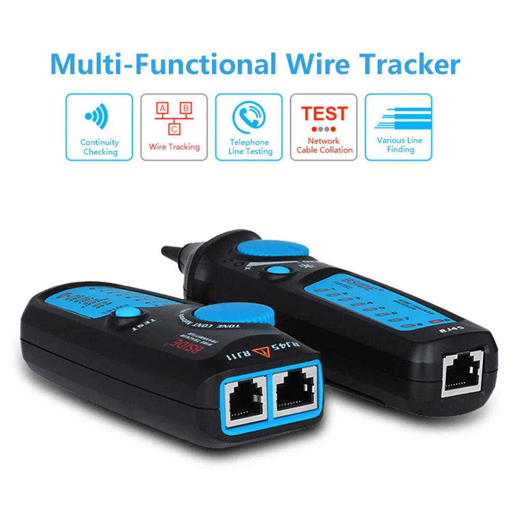 BSIDE Network cable tracker detecteur FWT81 RJ11/45 Lan Ethernet Phone wire tester Finder Telecom Tool electrified work 48V - Image 6