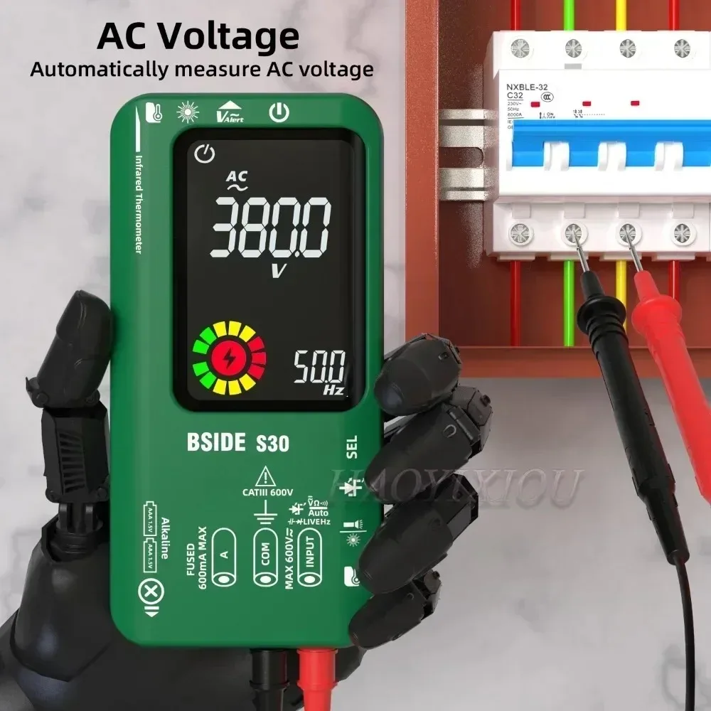 BSIDE S30 Smart Digital Multimeter 15V Diode Infrared Thermometer AC DC Voltage Current Recharge Professional Electronic Tester - Image 3