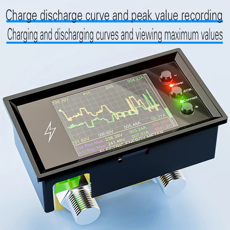 CW20 DC0-420V WiFi Tuya Smart Digital Lithium Battery Capacity Detection Tester DC Display  Voltage Current Power Coulomb Meter - Image 3