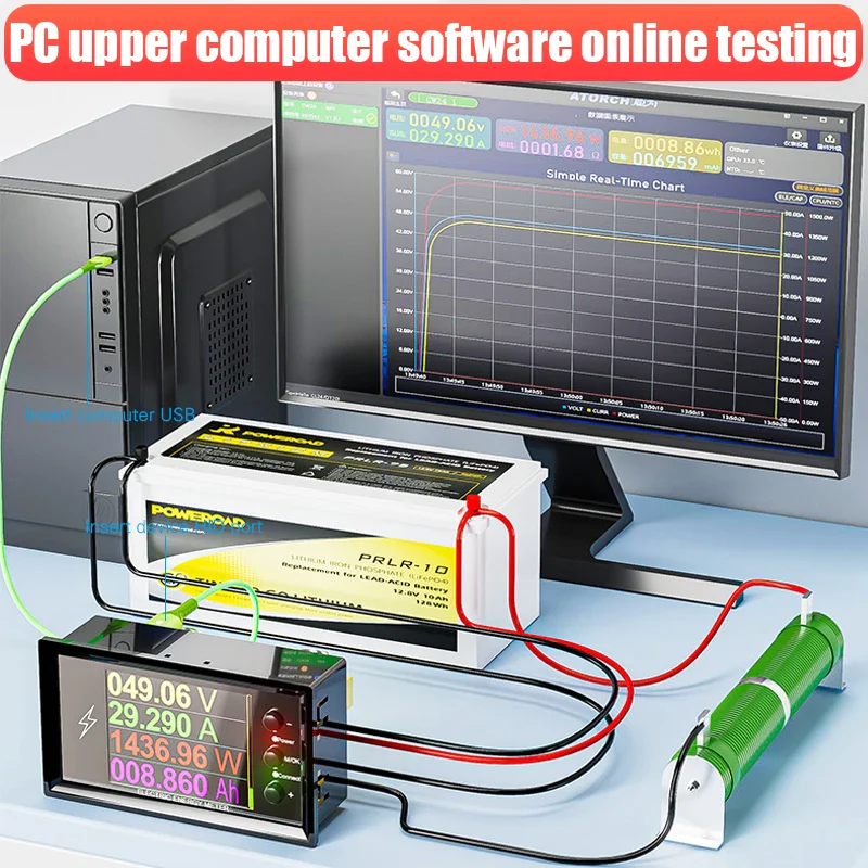 CW20 DC0-420V WiFi Tuya Smart Digital Lithium Battery Capacity Detection Tester DC Display  Voltage Current Power Coulomb Meter - Image 4