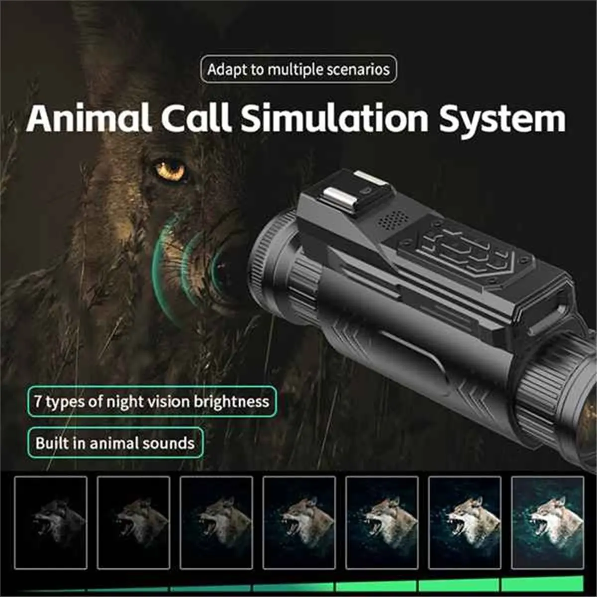 D12 4K Digital Night Vision Monocular 28X Infrared Night Vision Goggles 68MP Digital Zoom Wifi Telescope for Camping - Image 3