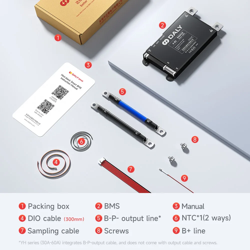 Daly Smart BMS 4S 6S 8S 12S 13S 14S 16S 17S 20S 24S Bluetooth BMS 30A 40A 60A 80A 100A 120A 150A 200A Lifepo4 Li-Ion LTO Battery - Image 4