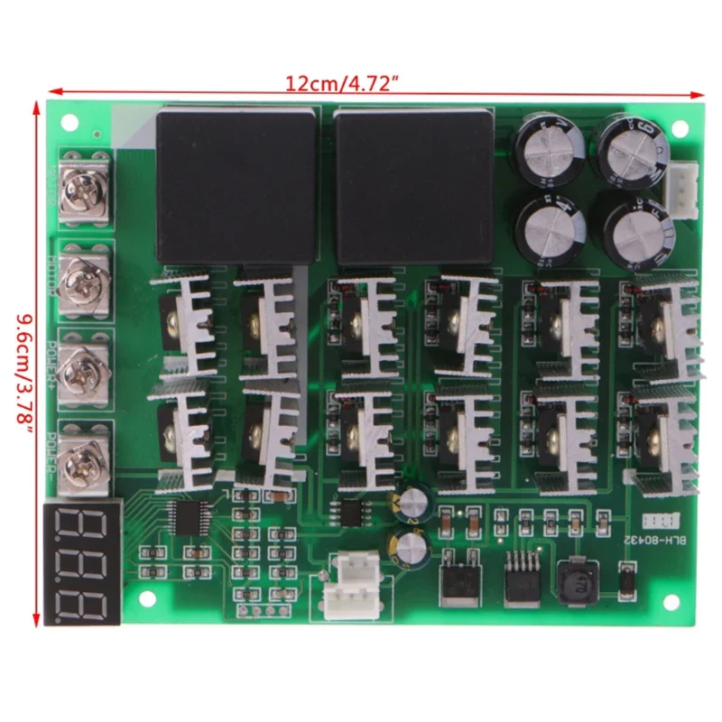 DC 10-55V 12V 24V 36V 48V 55V 100A Motor Speed Controller PWM HHO RC Reverse Control Switch with LED Display - Image 5