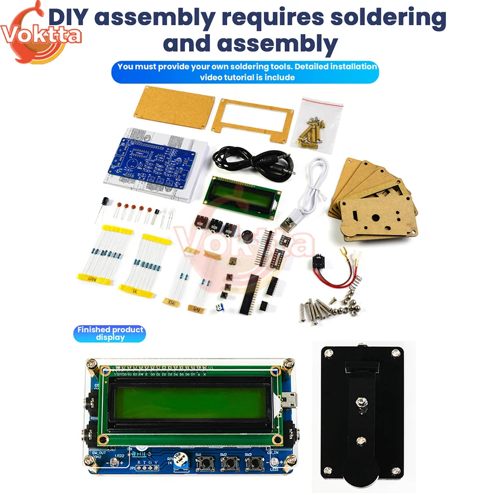 DC 5V CW Morse Code Decoder Loose Kit Audio Cipher Reader Circuit Board Welding Exercise DIY Electronic Manufacturing Kits - Image 3