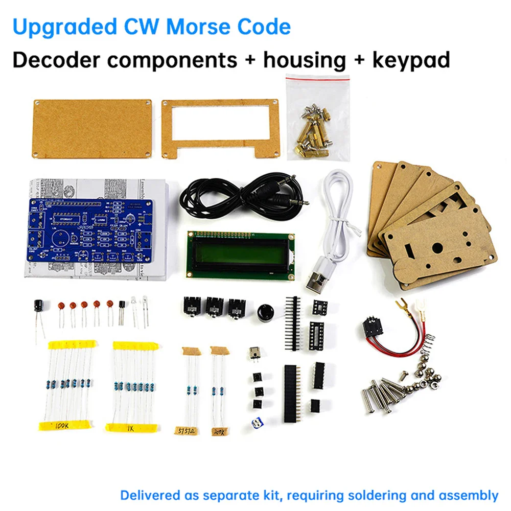 DC 5V CW Morse Code Decoder Loose Kit Audio Cipher Reader Circuit Board Welding Exercise DIY Electronic Manufacturing Kits - Image 9