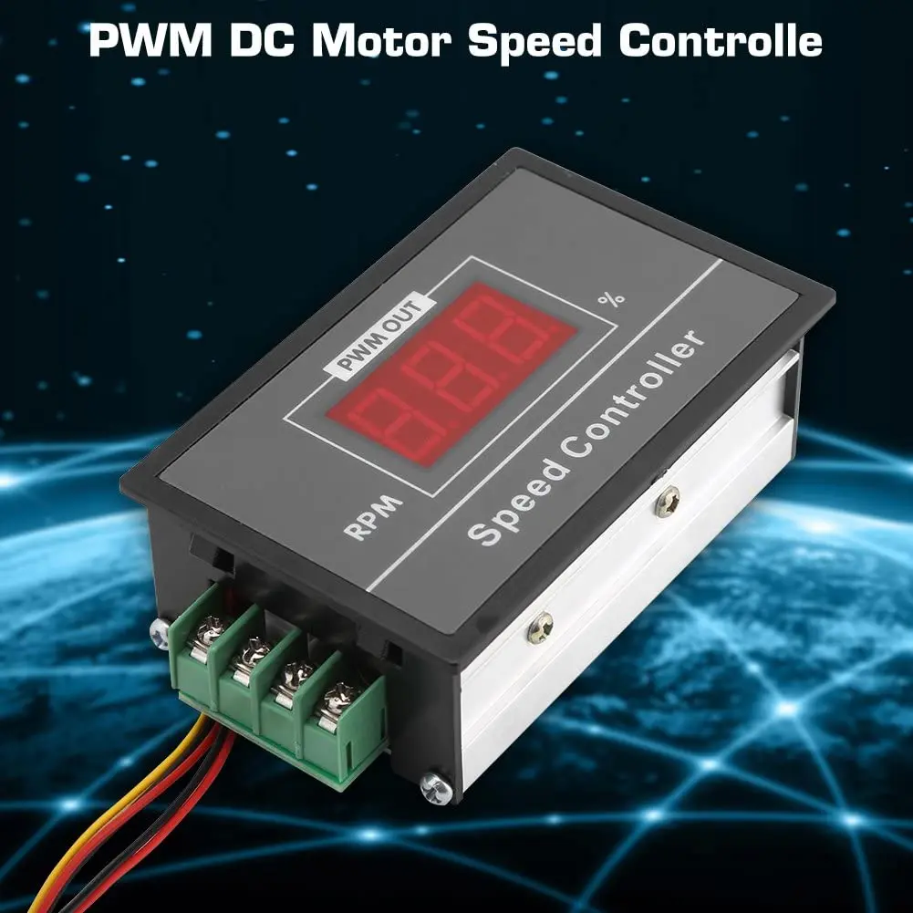 DC 6-60V 12V 24V 36V 48V 30A PWM DC Motor Speed Controller Regulator Motor Speed Controller with Start Stop Switch - Image 3