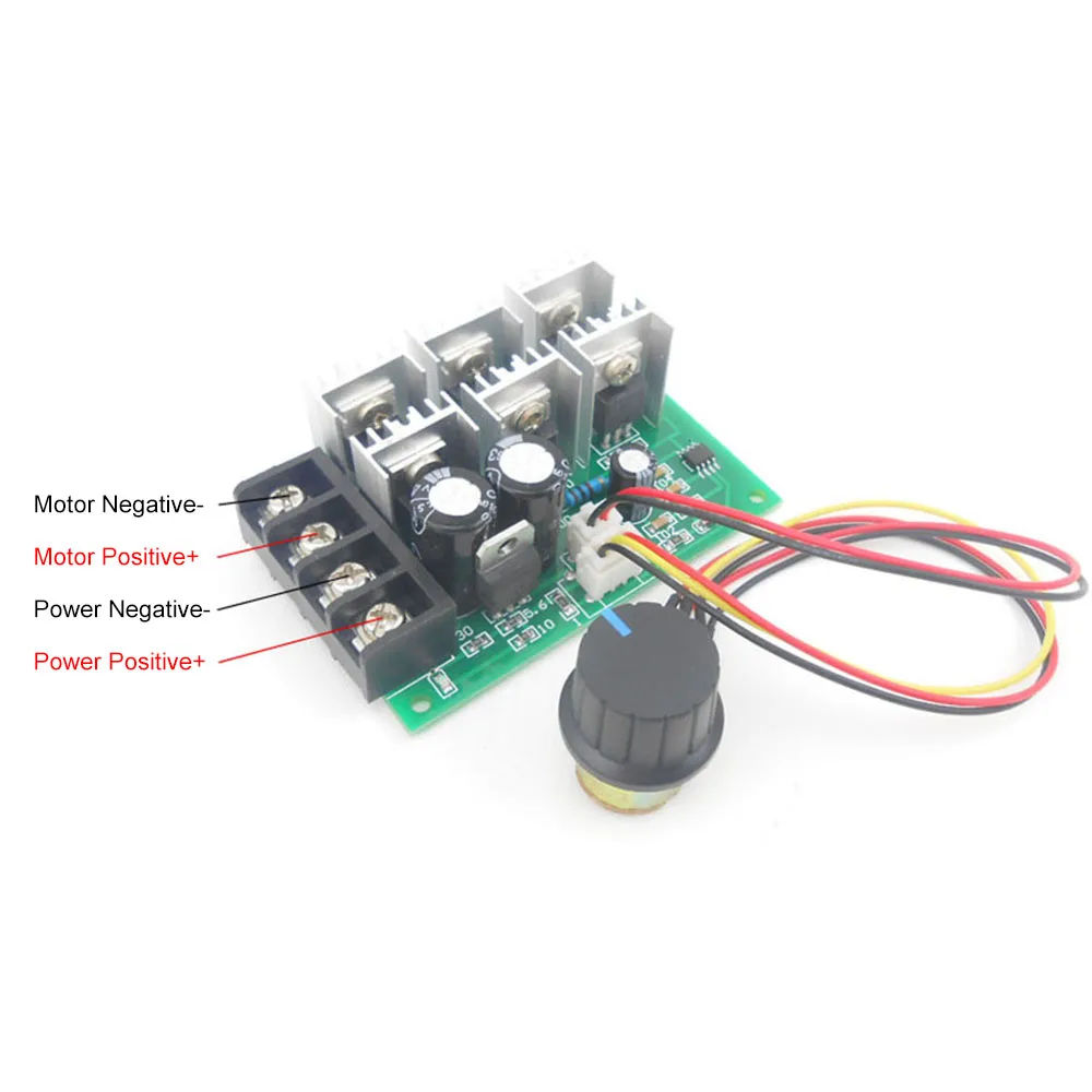 DC 9-55V 40A 2000W PWM DC Motor Speed Regulator High Power Linear Speed Control 9V 12V 24V 36V 48V - Image 5