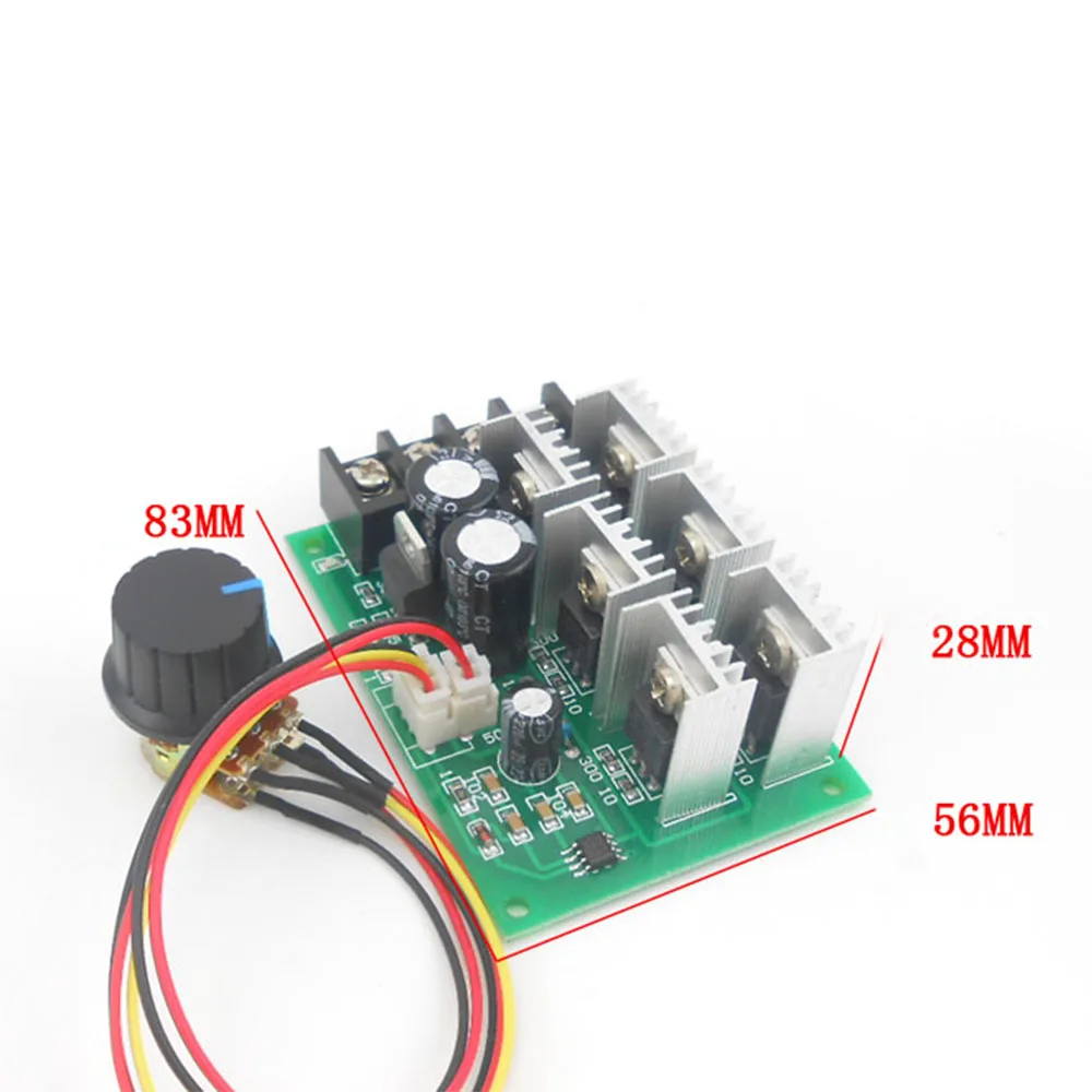 DC 9-55V 40A 2000W PWM DC Motor Speed Regulator High Power Linear Speed Control 9V 12V 24V 36V 48V - Image 6