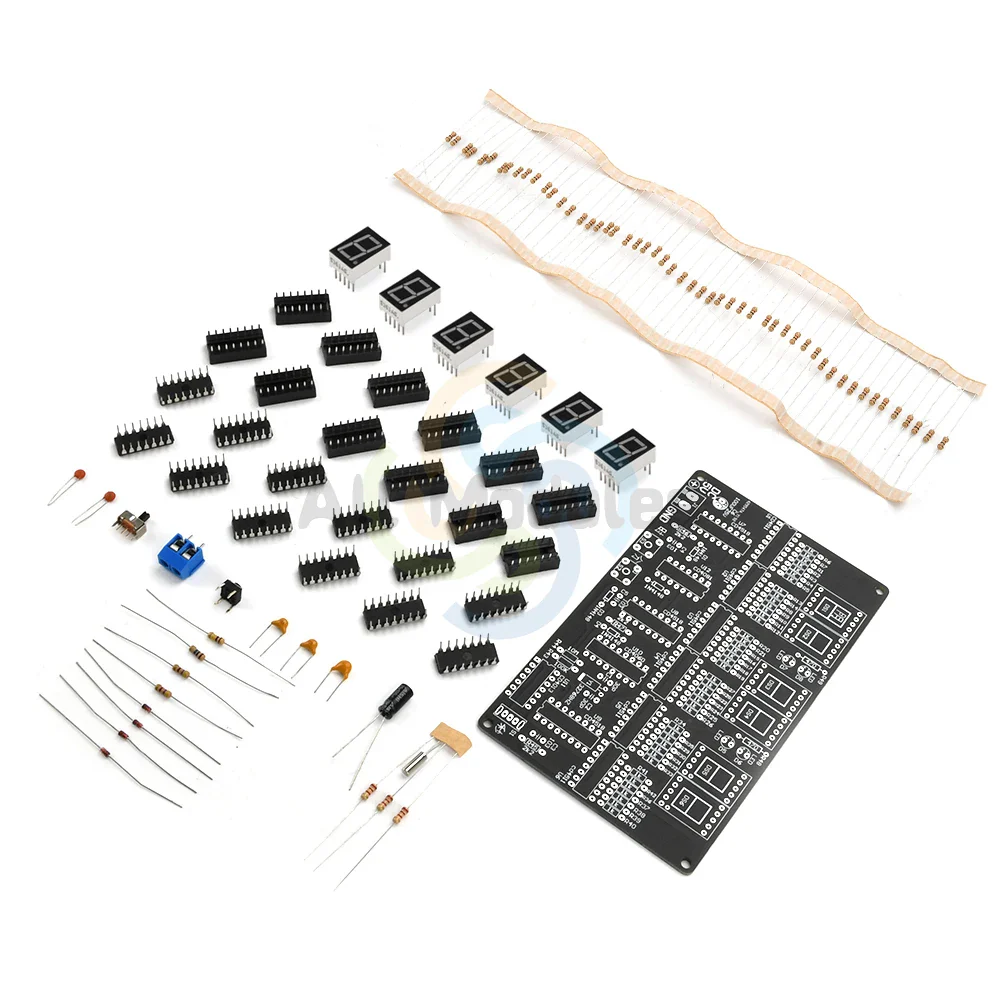 DC4.5V-5.5V 6 Digits DIY Clock Kit Auto Display Time DIY Alarm Clock Soldering Practice Kit for Students and Diyers - Image 2