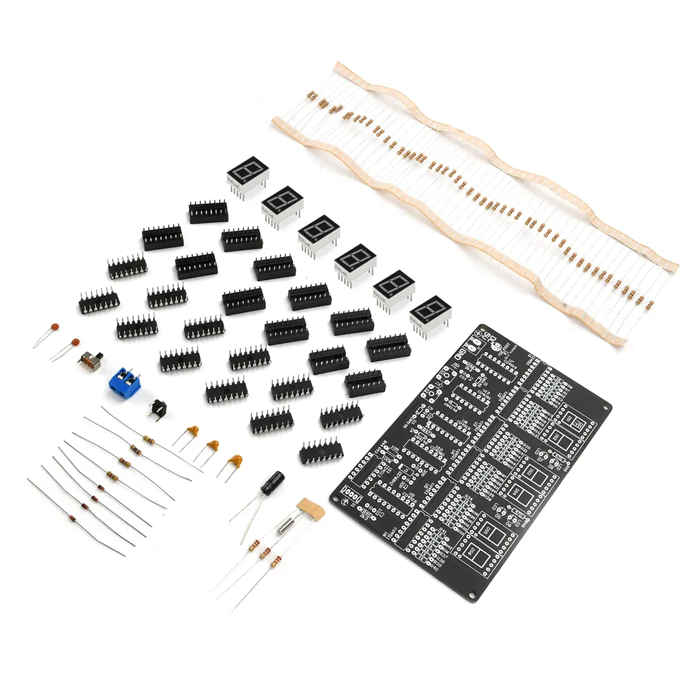 DC4.5V-5.5V 6 Digits DIY Clock Kit Auto Display Time DIY Alarm Clock Soldering Practice Kit for Students and Diyers - Image 8
