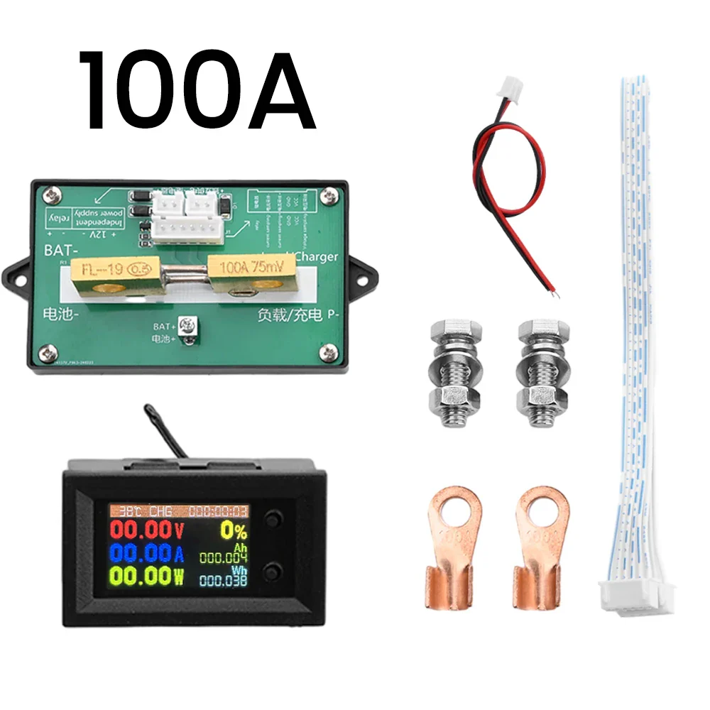DC7~200V Digital Power Energy Voltmeter Ammeter Bi-Directional Metering Coulometer Battery Tester 9 in 1 Multi-Function Tester - Image 12