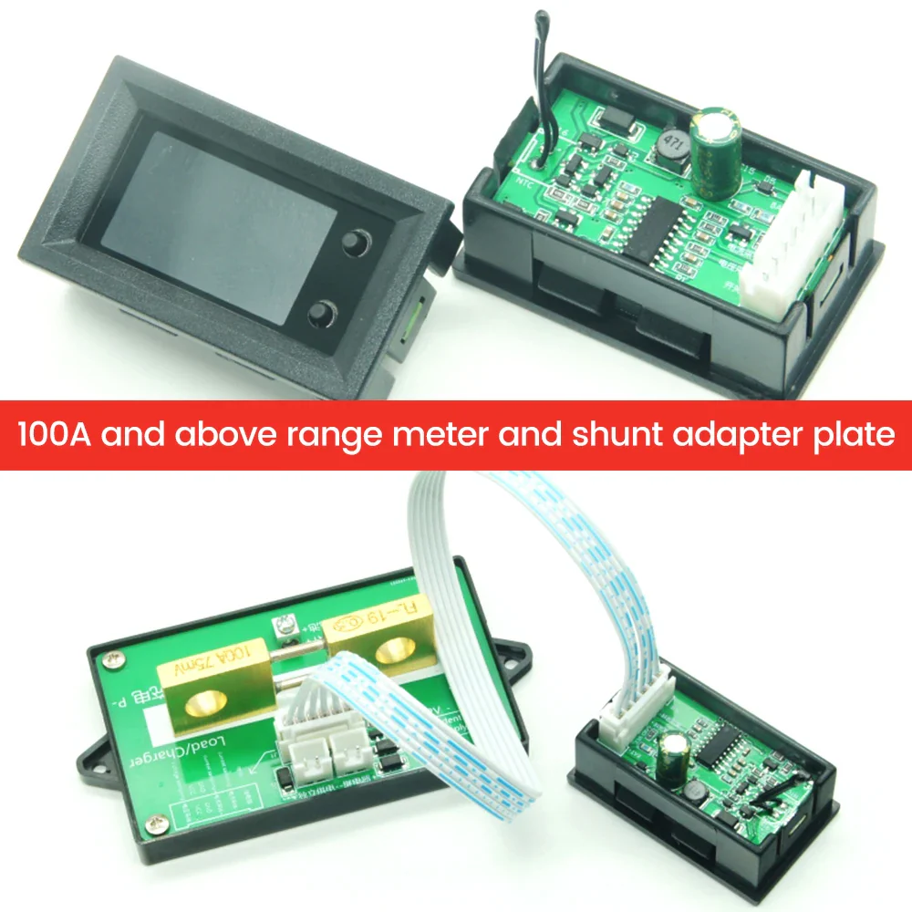 DC7~200V Digital Power Energy Voltmeter Ammeter Bi-Directional Metering Coulometer Battery Tester 9 in 1 Multi-Function Tester - Image 14