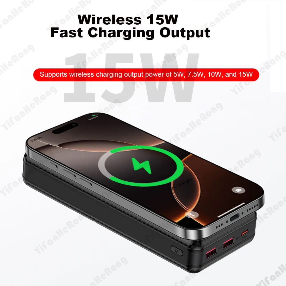 DIY Dual USB Type C Box 18650 Battery Power Case Digital Display for 8x18650 Battery Charging Outer Case QC3.0 PD22.5W Wireless - Image 3