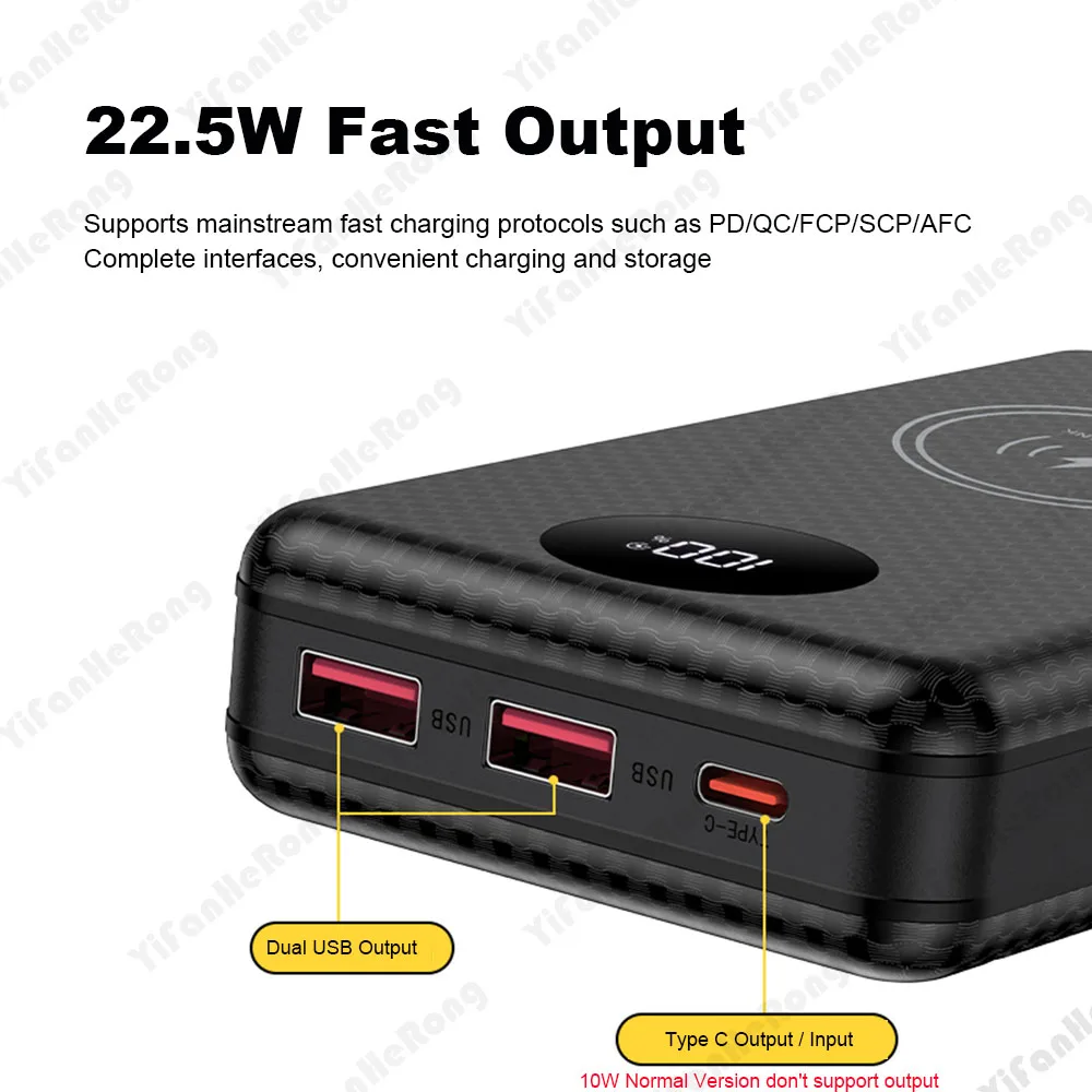 DIY Dual USB Type C Box 18650 Battery Power Case Digital Display for 8x18650 Battery Charging Outer Case QC3.0 PD22.5W Wireless - Image 5