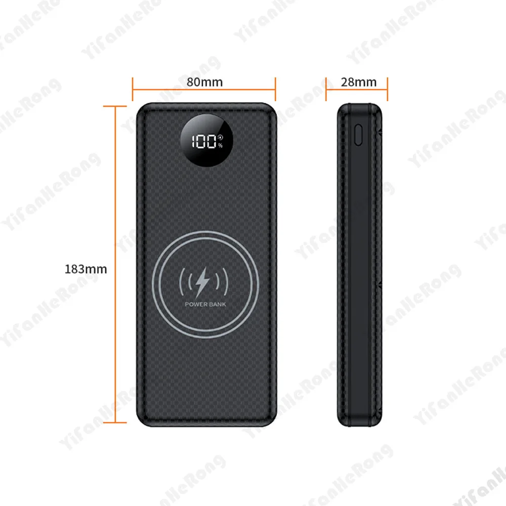 DIY Dual USB Type C Box 18650 Battery Power Case Digital Display for 8x18650 Battery Charging Outer Case QC3.0 PD22.5W Wireless - Image 6