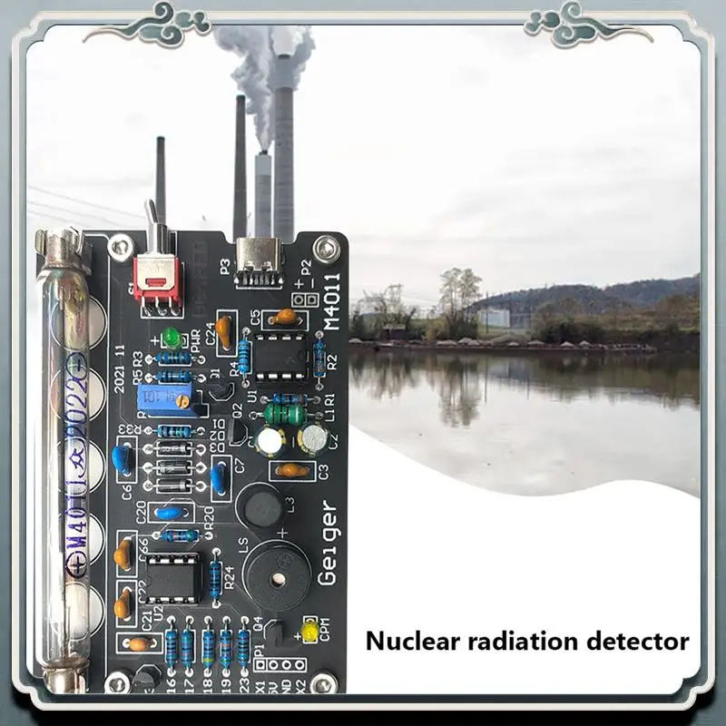 DIY Geiger Counter Kit With Audible Alarm Miller Tube Nuclear Radiation Detector Board Easy To Use - Image 3