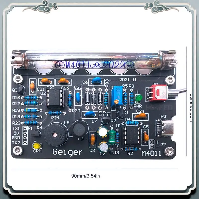 DIY Geiger Counter Kit With Audible Alarm Miller Tube Nuclear Radiation Detector Board Easy To Use - Image 4