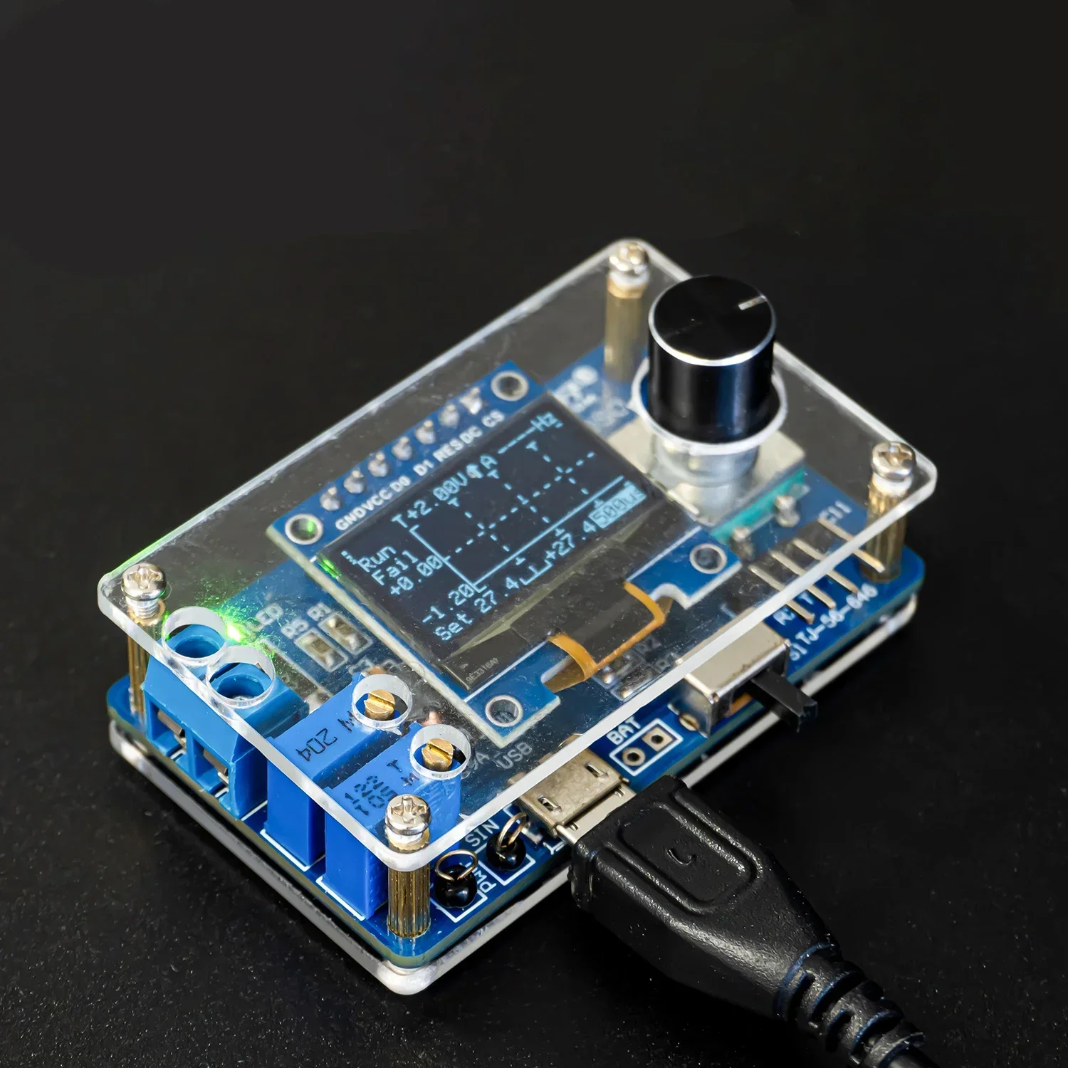 DIY Mini Digital Oscilloscope Kit STC8K8A Microcontroller Electronic Soldering Practice Loose Parts - Image 2