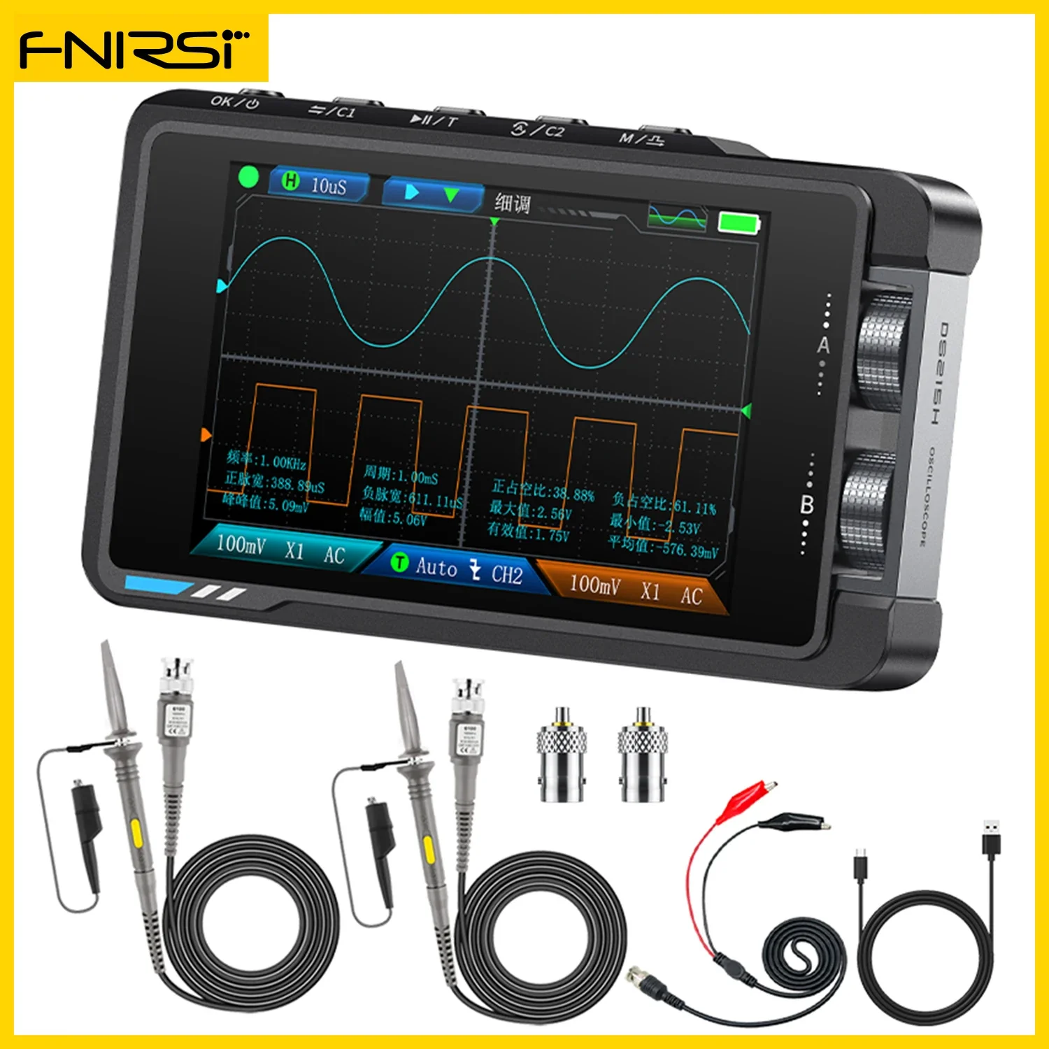 FNIRSI DS215H 2 in 1 Mini Repair tool, Dual channel - Image 8