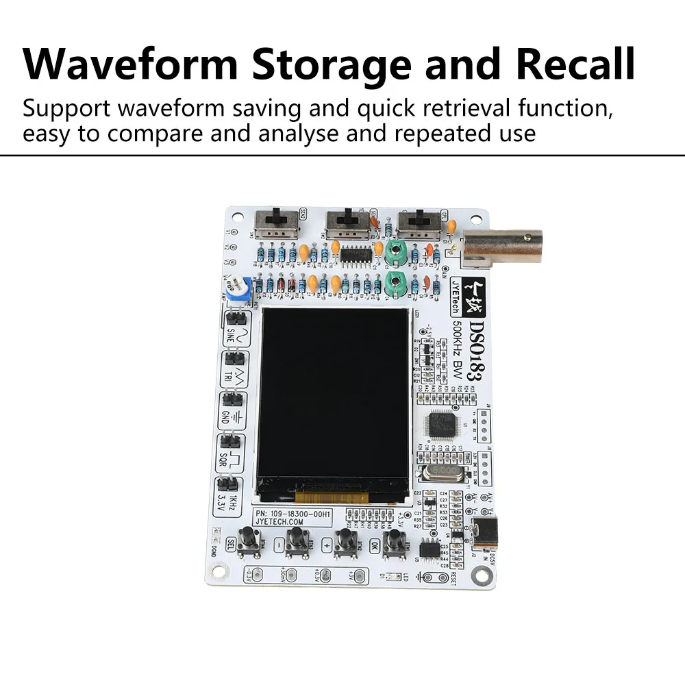 DSO183 DC 5V DIY Digital Oscilloscope Kit 0-500kHz Oscilloscope Soldering Kit Type-C Interface For Electronics Enthusiasts - Image 3