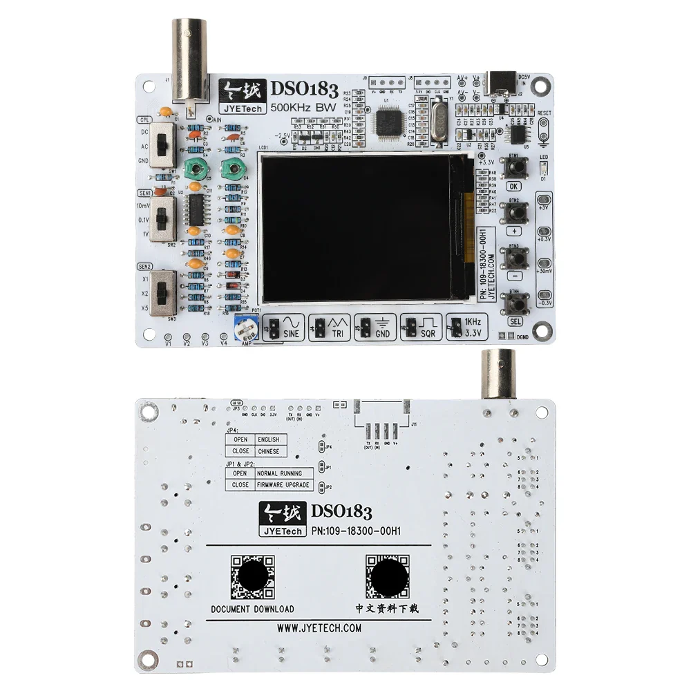 DSO183 DC 5V DIY Digital Oscilloscope Kit 0-500kHz Oscilloscope Soldering Kit Type-C Interface For Electronics Enthusiasts - Image 6