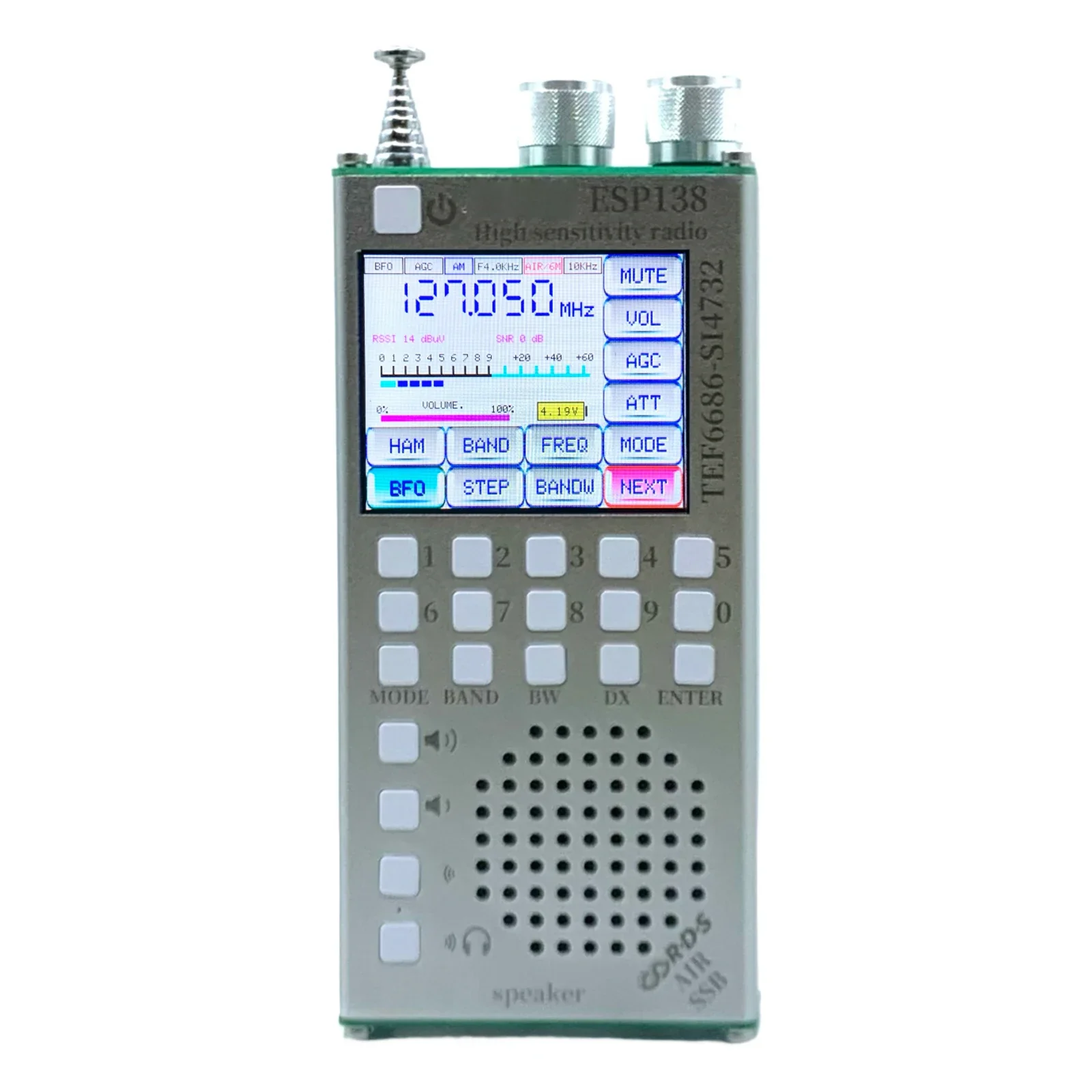 Dual Modes RDS Data Display Radio 2500mAh Hand-Held Radio Receiver ESP138 ESP32 SI4732 for Bluetooth-Compatible Speakers - Image 8