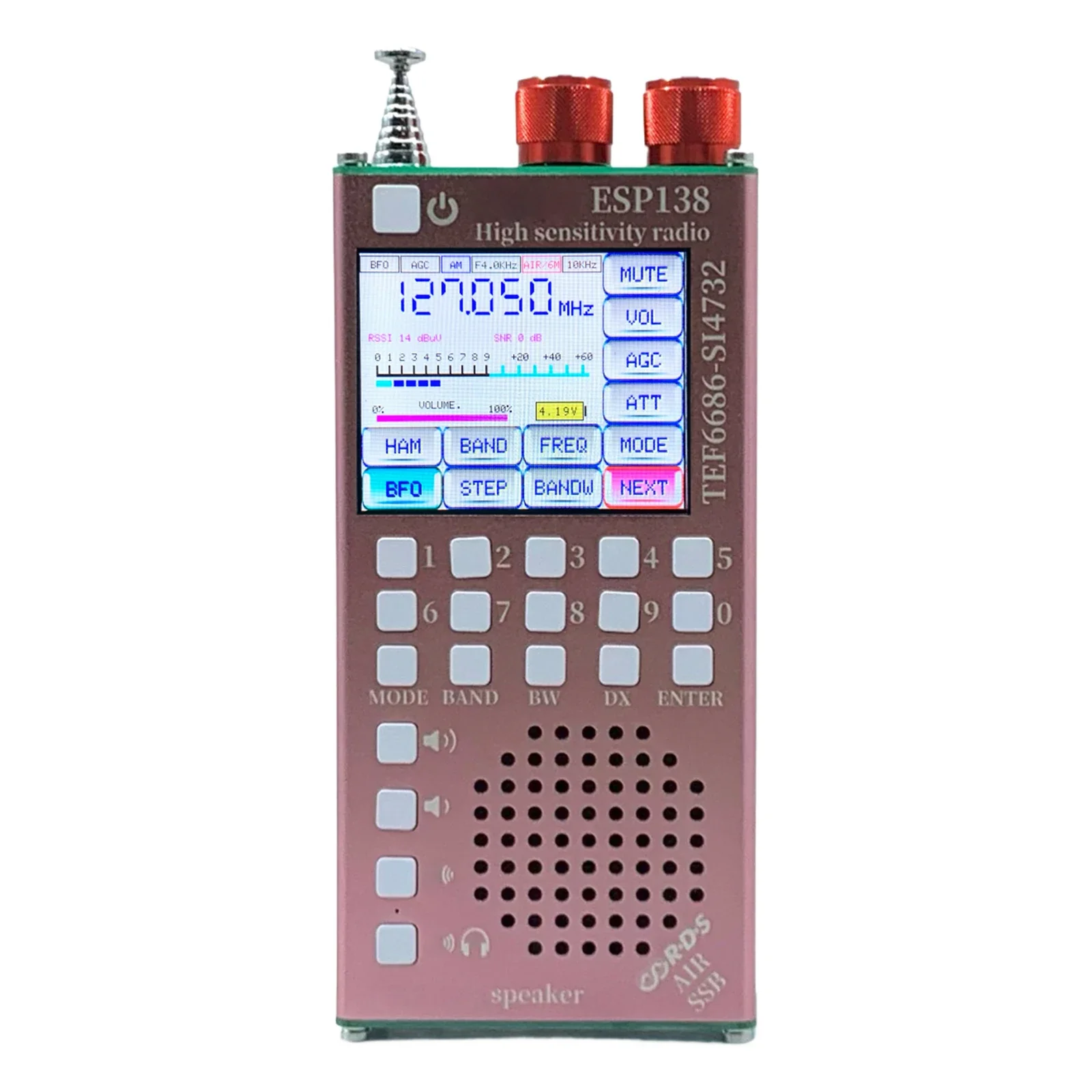 Dual Modes RDS Data Display Radio 2500mAh Hand-Held Radio Receiver ESP138 ESP32 SI4732 for Bluetooth-Compatible Speakers - Image 9