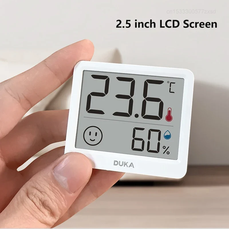 DUKA Atuman 2.5 Inch LCD Electronic Digital Temperature Humidity Meter Indoor Thermometer Hygrometer Weather Station Sensor Mini - Image 3